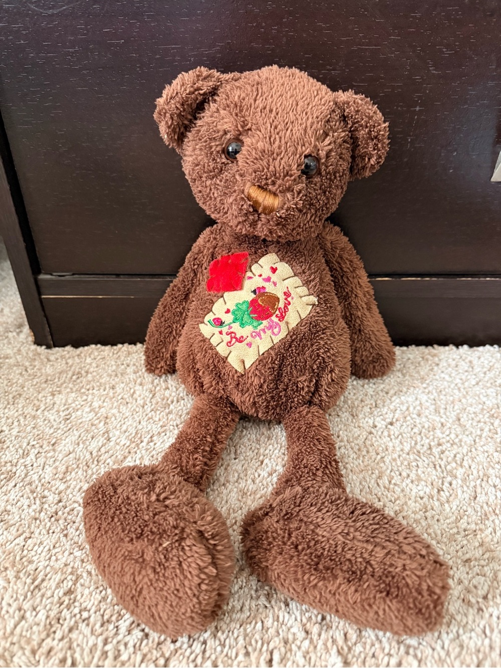 15" Dandee BE MY LOVE Chocolate Strawberry Scented Teddy Bear Valentines 2009